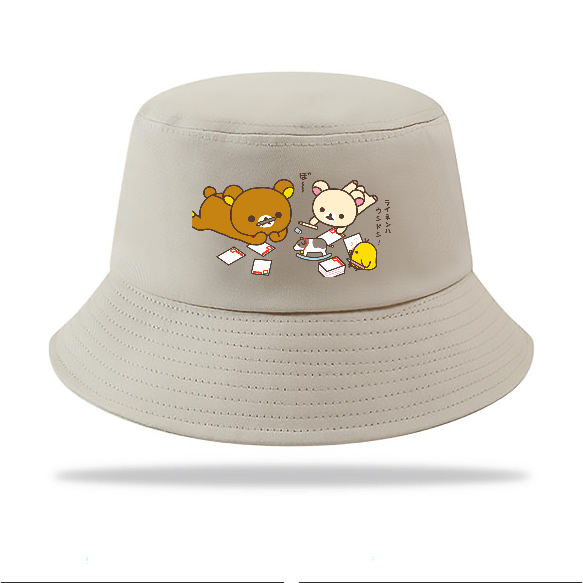 （画像用） リラックマ リラックマ キイロイトリ Rilakkuma Korilakkuma Kiiroitori アウトドア日除けバケットハット